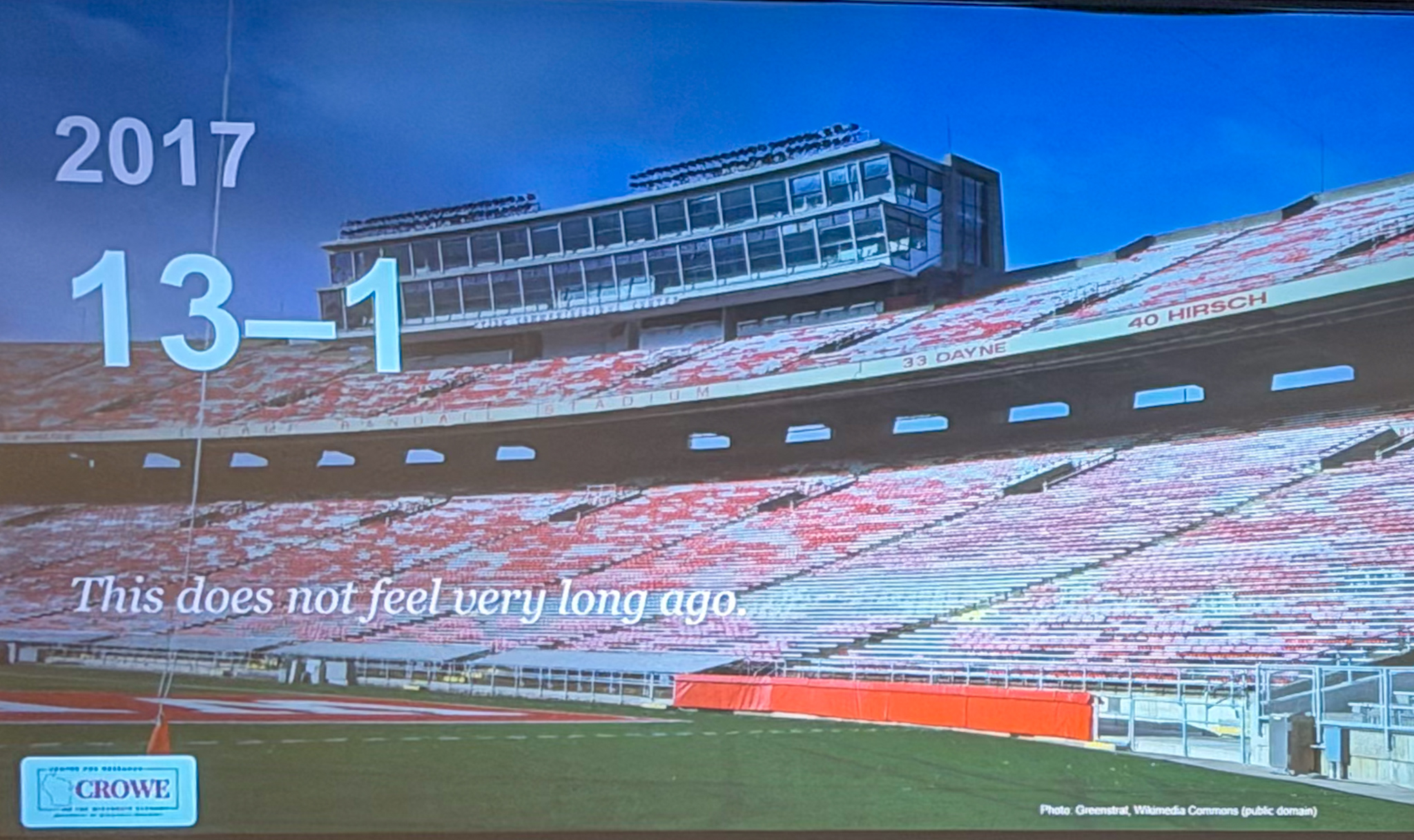 Slide photographed 7:00 into the talk