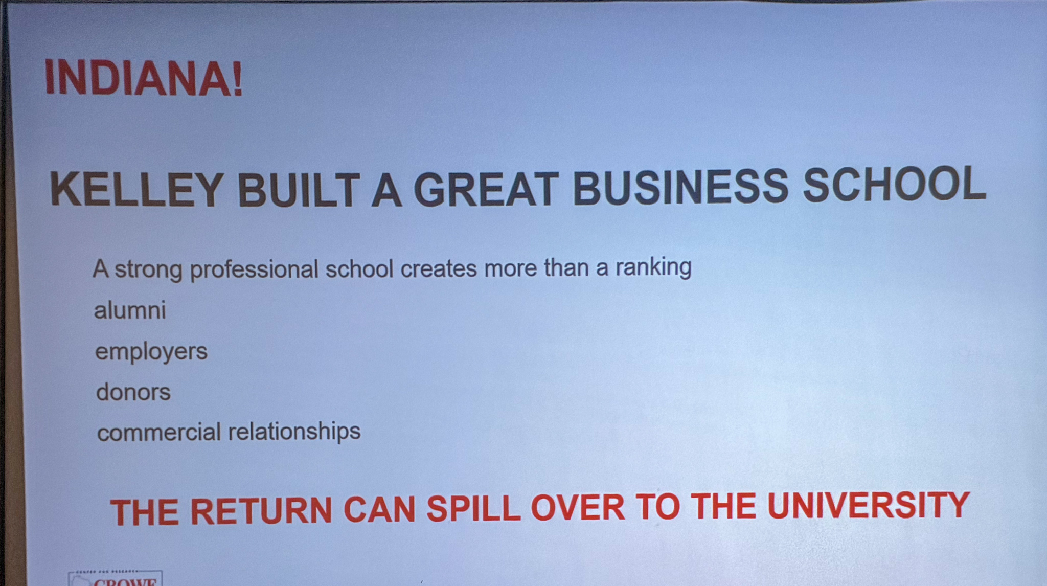 Slide photographed 11:00 into the talk