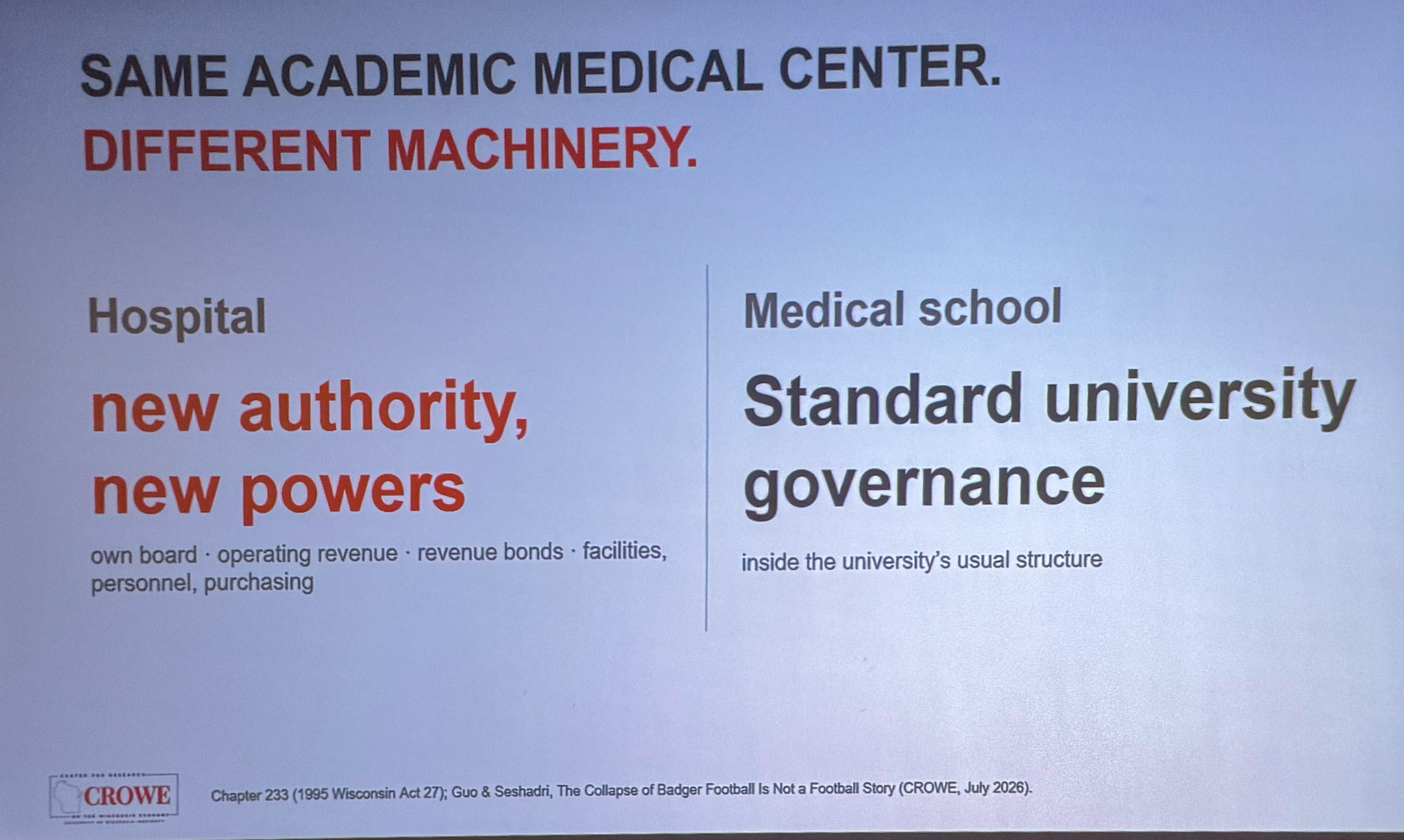 Slide photographed 23:00 into the talk