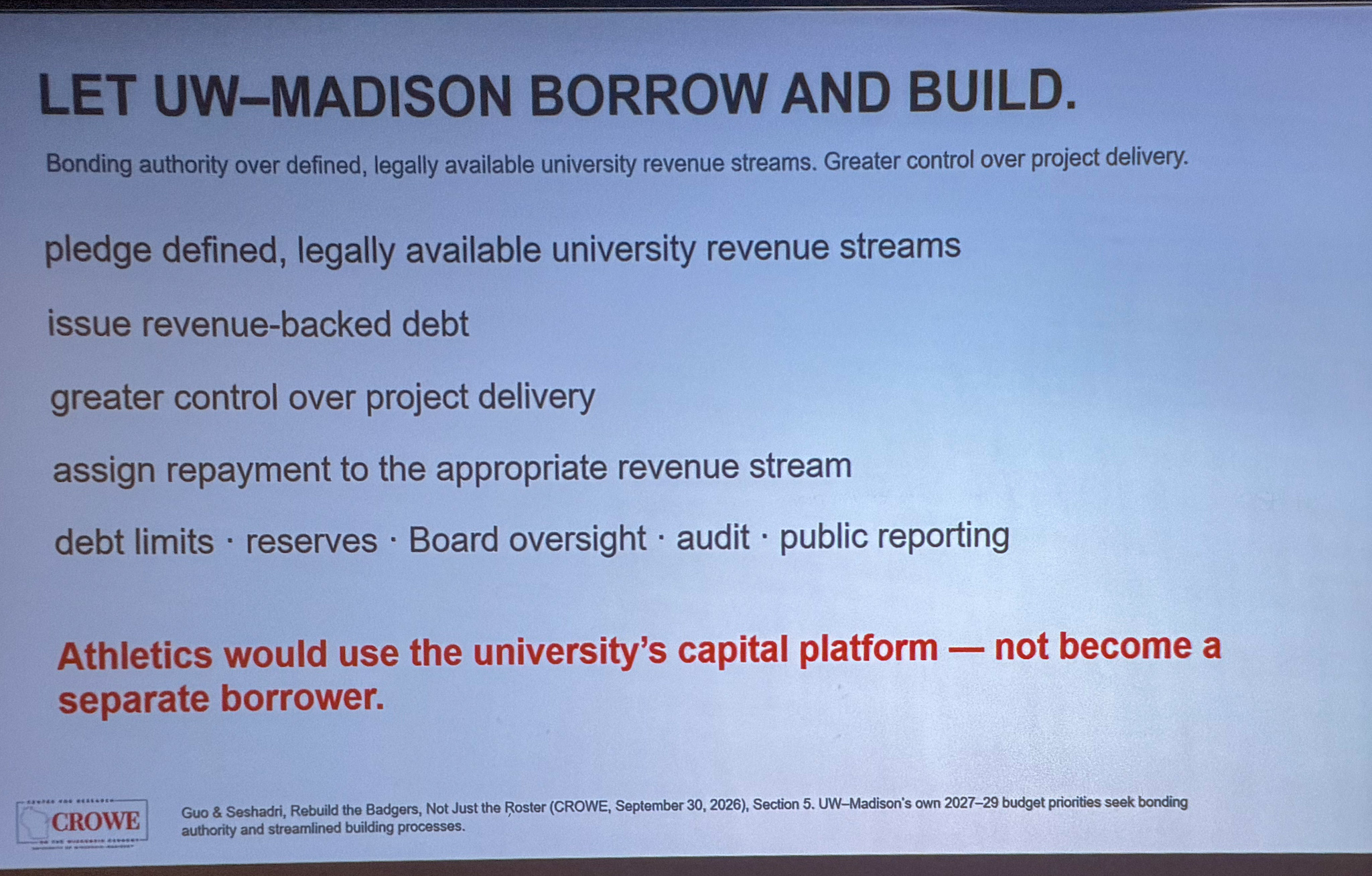 Slide photographed 53:00 into the talk